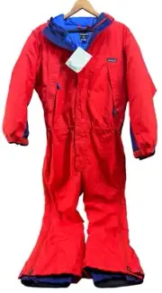 Vintage 90’s Patagonia Kids One Piece Snowsuit L Large Red Blue NEW