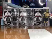 Battlestar Galactica Cylon Set Centurion Battle Damaged Commander Bif Bang Pow !