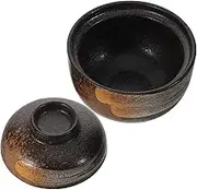 Ciieeo Ceramic Soup Bowl Lid Japanese Miso Soup Bowl Porcelain Ramen Microwave Oven Safe Large Set