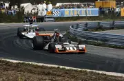 John Watson Brabham BT42 Ford leads Reine Wisell March 741 Ford 1979 Old Photo
