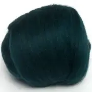 Corriedale Top (Dyed Conifer) 100g Wool Roving Spinning Fibre Felting Green