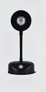 Vortex L2201 Motion Sensor Remote Control 3 Color Temperature Rechargeable Adjustable dimmable Easy Installation LED Display Spotlight Wall Light Night Light Table Light(Black)
