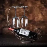 Creative Metal Wine Rack Hanging Wine Glass Holder Bar Stand Bracket Display Cq