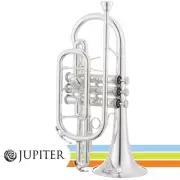 Jupiter 700 Series Key of Bb Silver Plated Brass Cornet With Soft Case JCR700USQ