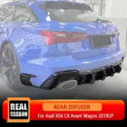 DRY CARBON Rear Bumper Lip Diffuser Splitter For Audi RS6 RS7 C8 Avant 2019-24 (for: Audi)
