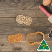 Poker Dice Cookie Cutter and Embosser Stamp