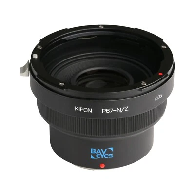 KIPON 0.7x Focal Reducer Optical Adapter Put Pentax 67 Lens on Nikon Z Camera