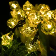 20 LED Diamond Solar Light Waterproof String light -Warm White