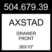 IKEA AXSTAD Drawer Front Matte Blue 36x10" 504.679.39