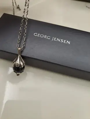 喬治傑生 georg Jensen 原版年度項鍊 1991純銀黑瑪瑙項鍊 全新