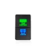(LED Light Bar + Spot Light) Dual Push Button Switch for Toyota Tacoma Tundra (for: Toyota)