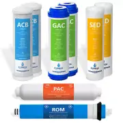 1 Year Reverse Osmosis System Replacement Filter Set – 8 Filters – 50 GPD