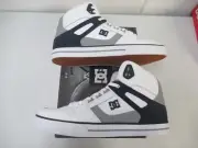 DC Shoes Pure High Top WC White Navy Mens US 14 Lightweight Durable Comfortable