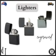 Engraved Flip Top Windproof Fluid Refillable Lighters (Free Engraving)