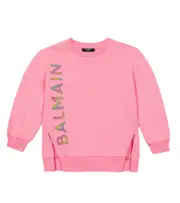 [Balmain Kids] Balmain Kids Logo cotton sweatshirt Y 14 pink