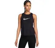 2 X Womens Nike One Swoosh Graphic Running Tank Top Black Singlet