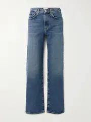 [AGOLDE] AGOLDE - Harper Mid-rise Straight-leg Jeans - Mid denim - 23 23 Blue