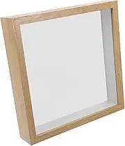 Alipis Travel Keeps Box with Shadow Boxes Display Frame Tickets Souvenirs Memories Memory Floating Glass Frame Box for Photo Crafts