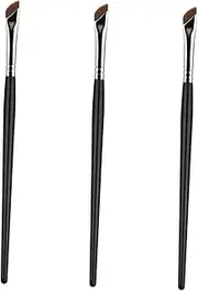 HAPINARY 3pcs Eyeliner Tool Applicator Ergonomic Eyebrow Concealer and Eyeshadow Brushes for Effortless Makeup Application Lightweight Easy to Clean for Home and Travel