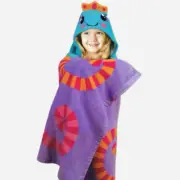 Stephen Joseph 46"x24" Jellyfish Hooded Towel Soft Velour Swim Beach Bathrobe
