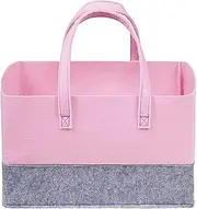 Car Boot Organiser Large Capacity Car Trunk Organizer Bag Felt Foldable Car Storage Box Durable Portable Car Boot Storage Organizer(Pink)