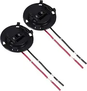 Ciieeo 2pcs Korean Headlight Stand Car Bulb Holder Socket for Vehicle Vehicle Bulb Holder Socket Lamp Base Connector Headlight Wire Harness Automotive Supply Car Accessories Black Plastic