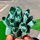 207G New Find green PhantomQuartz Crystal Cluster MineralSpecimen 708