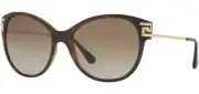Versace Women's Havana Rounded Cat Eye Sunglasses - VE4316B 514813 57 - Italy