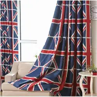在飛比找蝦皮購物優惠-英國國旗遮光窗簾【寬150*高220~250公分】UK流行設