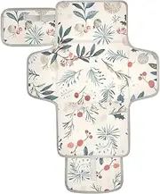 Reusable Diaper Changing Pads with Tissue Pocket Portable Baby Changing pad with Built-in Pillow