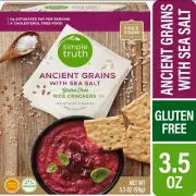Kroger Simple Truth Gluten Free Rice Crackers Ancient Grains with Sea Salt Vegan