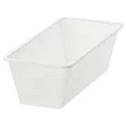 JONAXEL mesh basket, white, 25x51x15 cm
