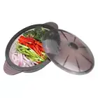 Microwave Steamer Cooker Collapsible Bowl-Silicone Steamer Cookware with Hand...