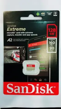 在飛比找Yahoo!奇摩拍賣優惠-SanDisk Extreme micro SD 128GB