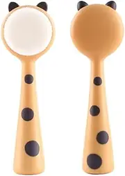 Face Brush Face Scrubber, Facial Cleansing Brush with Soft Bristles for Face Cleansing Wash Scrub, Face Cleanser Brush for Facial Exfoliating Massaging Skin Care (Yellow, One size)