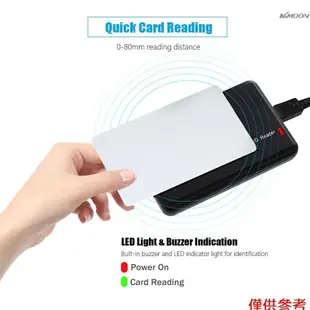 非接觸式 RFID 讀卡器 125KHz USB ID 讀卡器用於門禁控制的可配置 EM 感應讀卡器