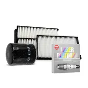 NGK Platinum Spark Plugs & NTK Filter Service Kit for Audi Q3 8U 2.0L 12-15