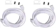 2 Packs 5m 4 - Pin RGB Extension Cable for LED Strips - Connect LED Strip Lights to Controller or Each Other, Ideal for SMD 5050 3528 2835 RGB LED Light Strips