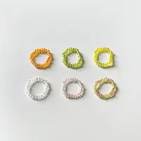 在飛比找蝦皮購物優惠-•Hand-Made• Simple透明串珠戒指
