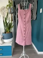 BNWT Princess Highway Cotton Tabitha Check Pinny With Pockets. Size 10