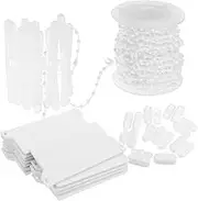 1 Sets Curtain Accessories Blinds Beaded Curtain Window Curtains Roller Shade Replacement Parts Blind Repair Accessories Vertical Blind Cord Connectors White Plastic