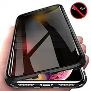 Phone Case For iPhone 16 iPhone 15 Pro Max Plus iPhone 14 13 12 11 Pro Max Plus Mini Magnetic Adsorption Full Body Protective Double Sided Anti peep Tempered G
