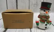 Avon Snowman Top Hat Salt And Pepper Shakers NIB NOS