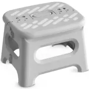 Lock & Step Folding Step Stool Gray