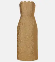 [Markarian] Markarian Marcella floral brocade cocktail dress AU 8 gold