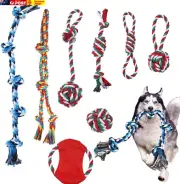 Dog Toy,Dog Rope Toys,8 Pcs Dog Rope,Tug of War Dogs Toy,Dog Toys for Large Dogs
