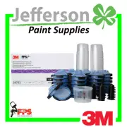 3M 26752 Series 2.0 PPS Spray Cup System Kit 200ml 125 Micron 50 Lids & Liners