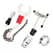 Bike Repair Tool Kit Crank Chain Cutter Extractor Bracket Freewheel Puller Tools