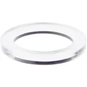 Plymor Clear Acrylic Sphere Thin Display Holder Stand, 0.375" H x 3.5" W