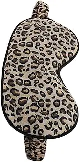 LIFKOME Leopard Print Faux Silk Eye Sleep Mask Soft Light Blocking Cover for Women for Travel Meditation and Relaxation Stylish and Comfortable Design
